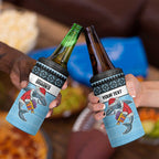 NRL Cronulla-Sutherland Christmas Personalised 4 in 1 Can Cooler Tumbler with Sharkies Santa