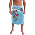 NRL Cronulla-Sutherland Christmas Personalised Lavalava with Sharkies Santa