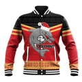 NRL Dolphins Mascot Christmas Personalised Baseball Jacket Black Style