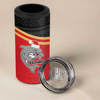 NRL Dolphins Mascot Christmas Personalised 4 in 1 Can Cooler Tumbler Black Style