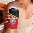 NRL Dolphins Mascot Christmas Personalised 4 in 1 Can Cooler Tumbler Black Style