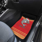 NRL Dolphins Mascot Christmas Personalised Car Mats Black Style