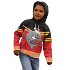 NRL Dolphins Mascot Christmas Personalised Kid Hoodie Black Style
