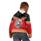 NRL Dolphins Mascot Christmas Personalised Kid Hoodie Black Style