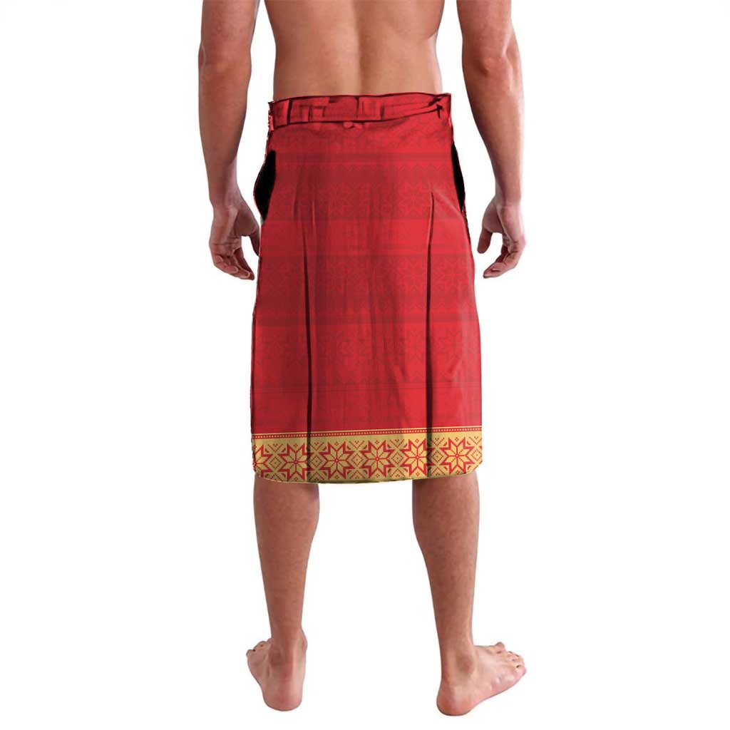 NRL Dolphins Mascot Christmas Personalised Lavalava Black Style