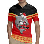 NRL Dolphins Mascot Christmas Personalised Rugby Jersey Black Style
