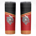 NRL Dolphins Mascot Christmas Personalised Skinny Tumbler Black Style
