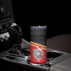 NRL Dolphins Mascot Christmas Personalised Skinny Tumbler Black Style