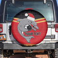 NRL Dolphins Mascot Christmas Personalised Spare Tire Cover Black Style