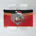 NRL Dolphins Mascot Christmas Personalised Tablecloth Black Style