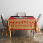 NRL Dolphins Mascot Christmas Personalised Tablecloth Black Style