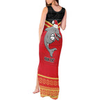NRL Dolphins Mascot Christmas Personalised Tank Maxi Dress Black Style
