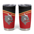 NRL Dolphins Mascot Christmas Personalised Tumbler Cup Black Style