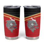NRL Dolphins Mascot Christmas Personalised Tumbler Cup Black Style