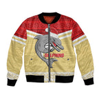 NRL Dolphins Mascot Christmas Personalised Bomber Jacket God Style