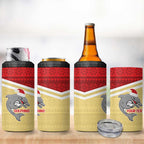 NRL Dolphins Mascot Christmas Personalised 4 in 1 Can Cooler Tumbler God Style