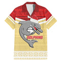 NRL Dolphins Mascot Christmas Personalised Family Matching Mermaid Dress and Hawaiian Shirt God Style