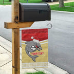 NRL Dolphins Mascot Christmas Personalised Garden Flag God Style