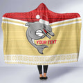 NRL Dolphins Mascot Christmas Personalised Hooded Blanket God Style
