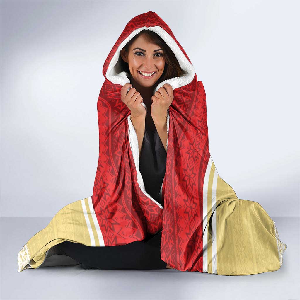 NRL Dolphins Mascot Christmas Personalised Hooded Blanket God Style