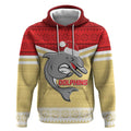 NRL Dolphins Mascot Christmas Personalised Hoodie God Style