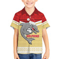 NRL Dolphins Mascot Christmas Personalised Kid Hawaiian Shirt God Style