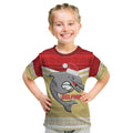 NRL Dolphins Mascot Christmas Personalised Kid T Shirt God Style