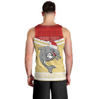 NRL Dolphins Mascot Christmas Personalised Men Tank Top God Style