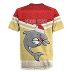 NRL Dolphins Mascot Christmas Personalised Rugby Jersey God Style