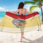 NRL Dolphins Mascot Christmas Personalised Sarong God Style