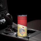 NRL Dolphins Mascot Christmas Personalised Skinny Tumbler God Style