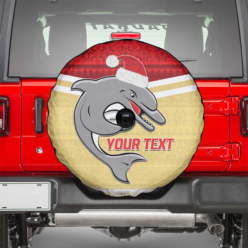 NRL Dolphins Mascot Christmas Personalised Spare Tire Cover God Style