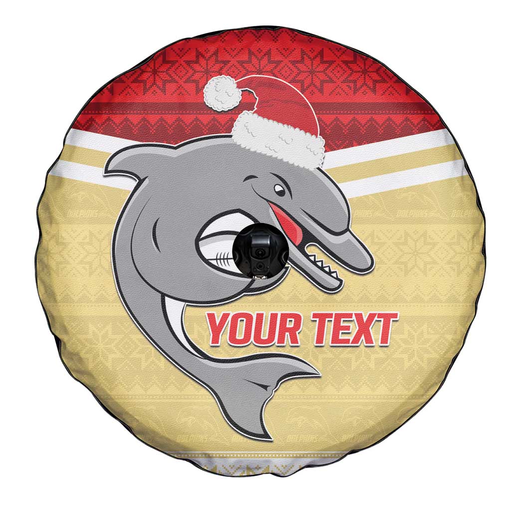 NRL Dolphins Mascot Christmas Personalised Spare Tire Cover God Style