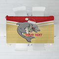 NRL Dolphins Mascot Christmas Personalised Tablecloth God Style