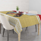 NRL Dolphins Mascot Christmas Personalised Tablecloth God Style
