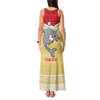 NRL Dolphins Mascot Christmas Personalised Tank Maxi Dress God Style
