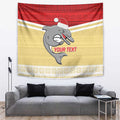 NRL Dolphins Mascot Christmas Personalised Tapestry God Style