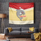 NRL Dolphins Mascot Christmas Personalised Tapestry God Style