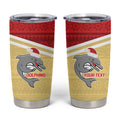 NRL Dolphins Mascot Christmas Personalised Tumbler Cup God Style