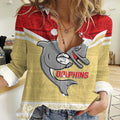 NRL Dolphins Mascot Christmas Personalised Women Casual Shirt God Style