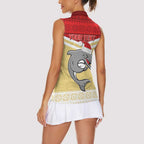 NRL Dolphins Mascot Christmas Personalised Women Sleeveless Polo Shirt God Style