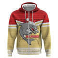 NRL Dolphins Mascot Christmas Personalised Zip Hoodie God Style