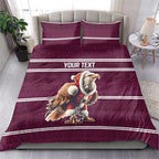 NRL Manly Warringah Christmas Personalised Bedding Set with Sea Eagles Mascot