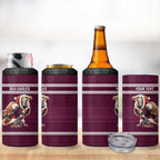 NRL Manly Warringah Christmas Personalised 4 in 1 Can Cooler Tumbler with Sea Eagles Mascot