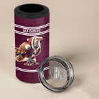 NRL Manly Warringah Christmas Personalised 4 in 1 Can Cooler Tumbler with Sea Eagles Mascot