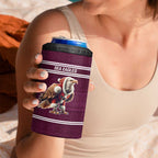 NRL Manly Warringah Christmas Personalised 4 in 1 Can Cooler Tumbler with Sea Eagles Mascot