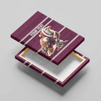 NRL Manly Warringah Christmas Personalised Canvas Wall Art with Sea Eagles Mascot