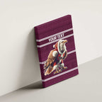 NRL Manly Warringah Christmas Personalised Canvas Wall Art with Sea Eagles Mascot