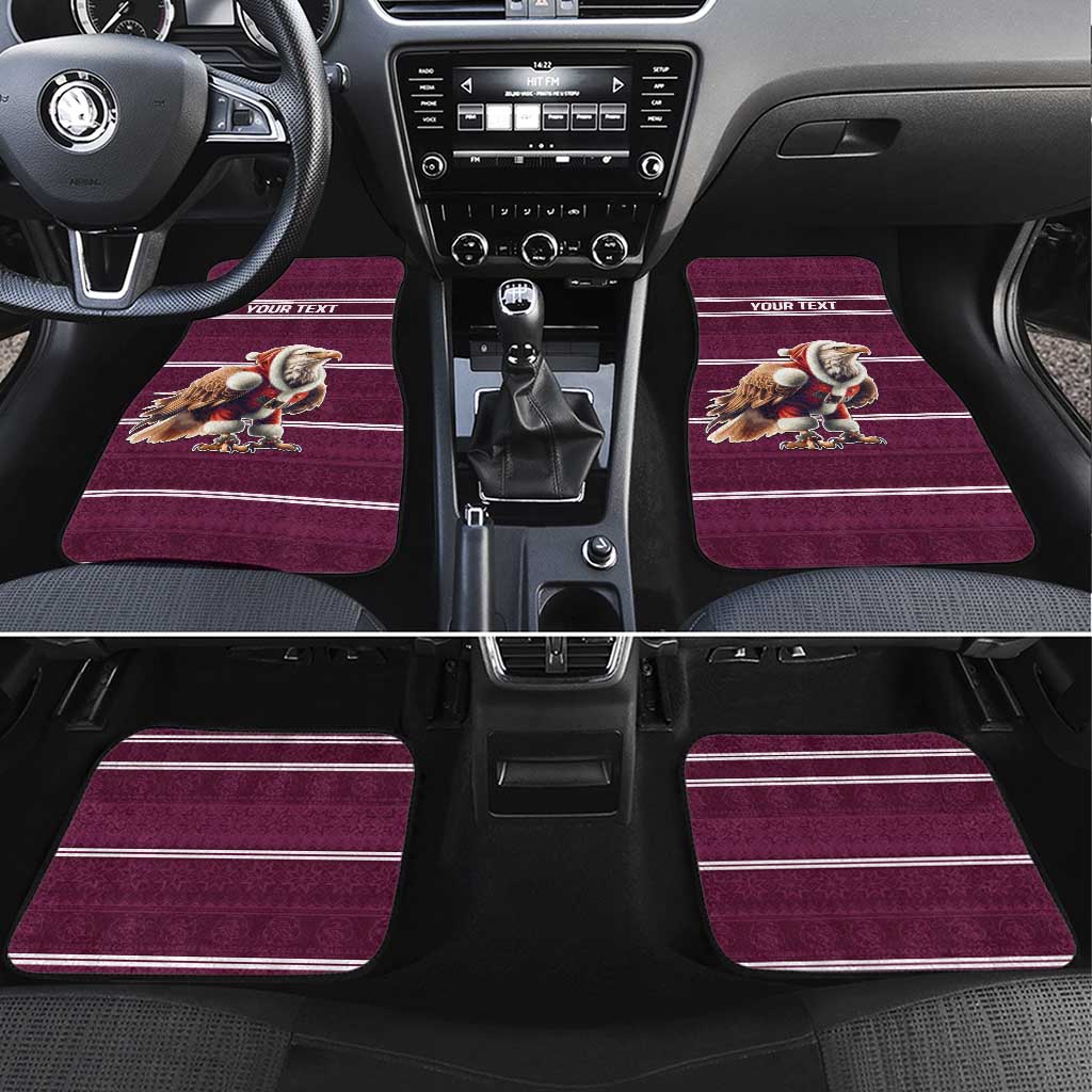 NRL Manly Warringah Christmas Personalised Car Mats with Sea Eagles Mascot