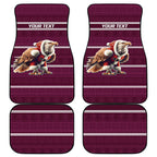 NRL Manly Warringah Christmas Personalised Car Mats with Sea Eagles Mascot